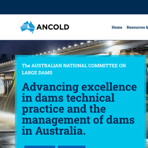 ANCOLD Australian National Committee on Large Dams website.