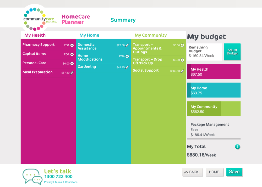 Configure Homecare Planner