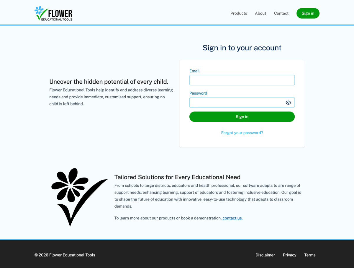 Flower Educational Tools Homepage