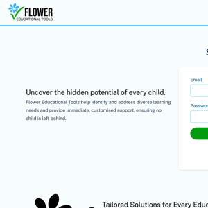 Flower Educational Tools EdTech web application.