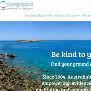 Mindfulness training website for OpenGround.